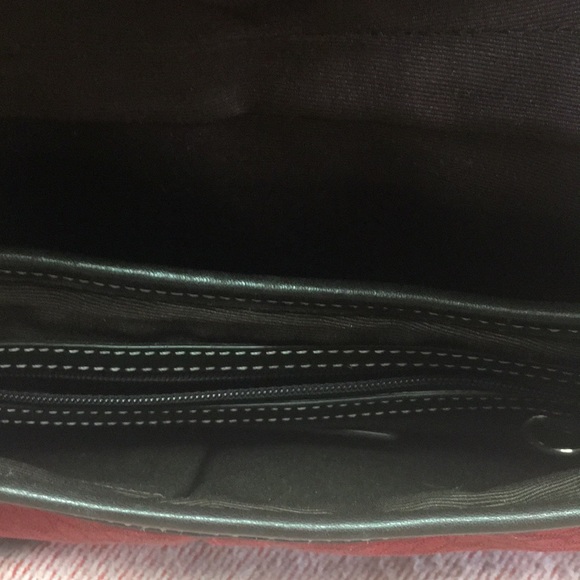 Coach purse: Red /Brown  W/silver accent D06W-6818 - Picture 7 of 8